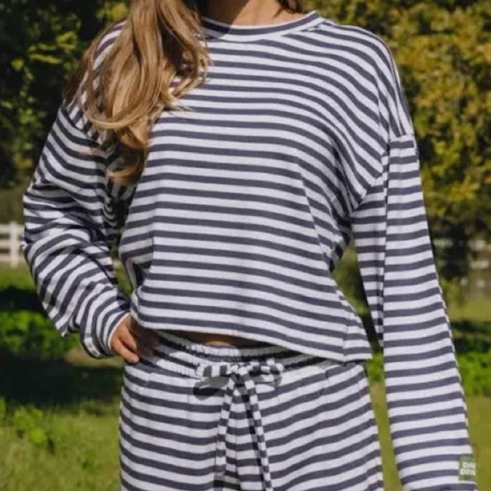 Daily Drills Blue Striped Long Sleeve - XS/S